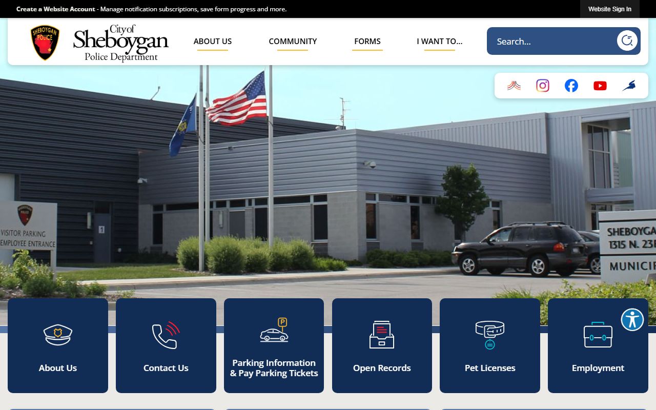 Sheboygan Background Check at the Police Records page