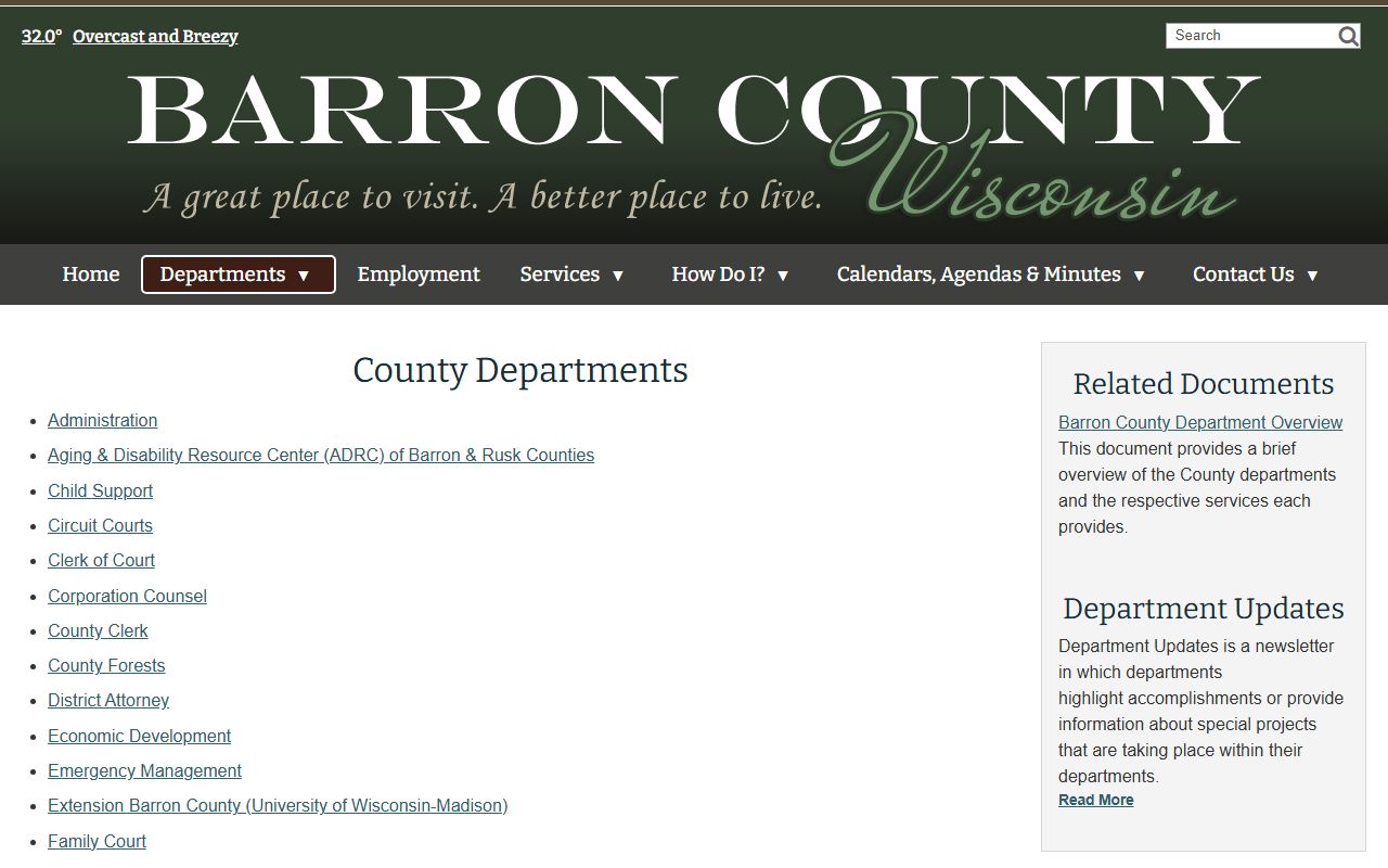 Barron County Background Check sheriff records