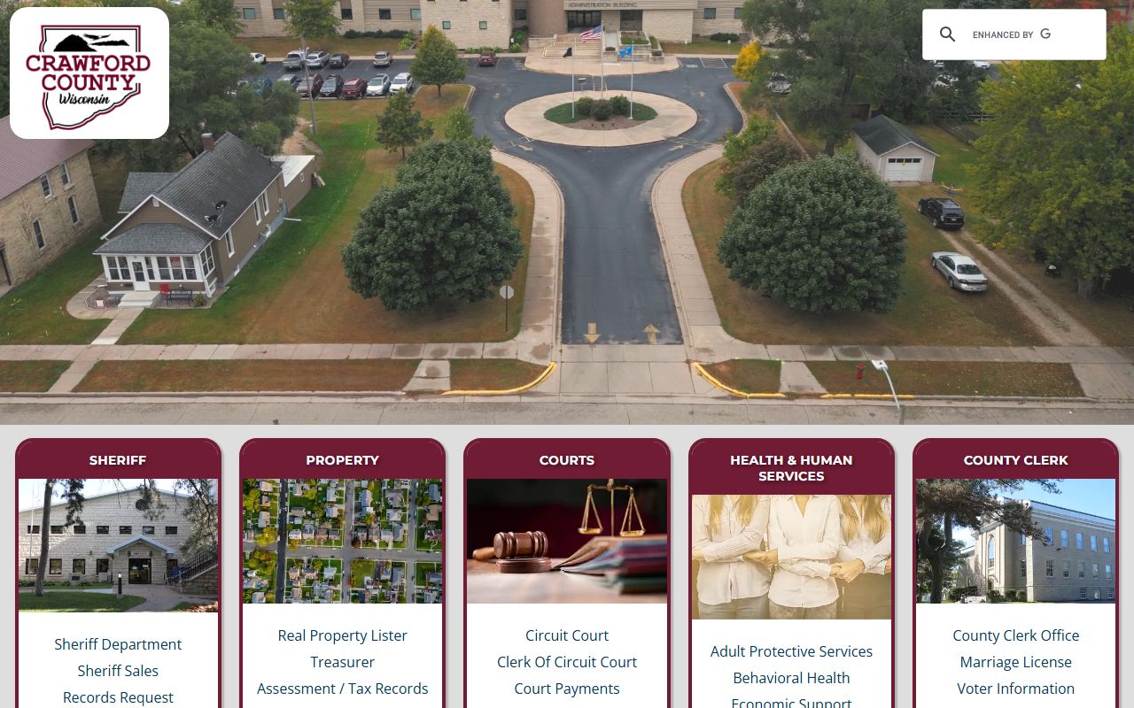 Crawford County Background Check at the Register of Deeds