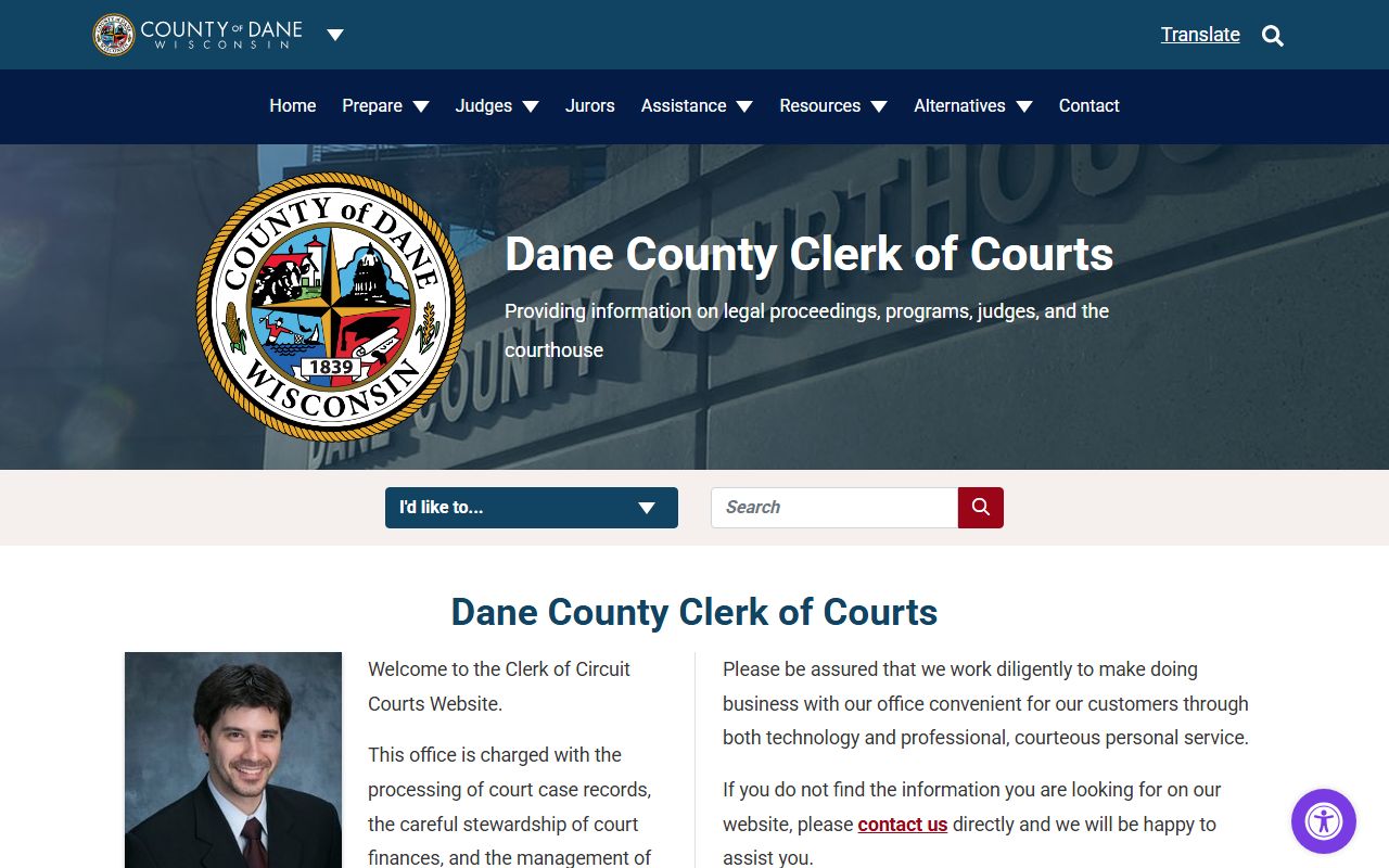 Dane County Background Check at the Clerk of Courts