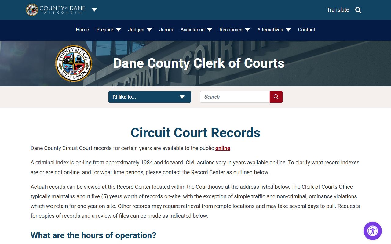 Dane County Background Check at the Court Records Center