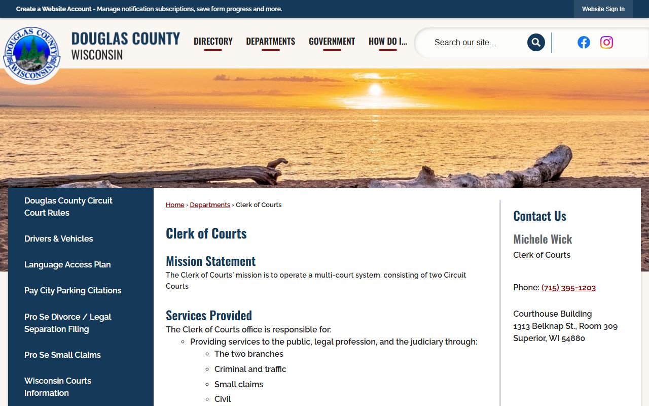 Douglas County Background Check at the Clerk of Courts