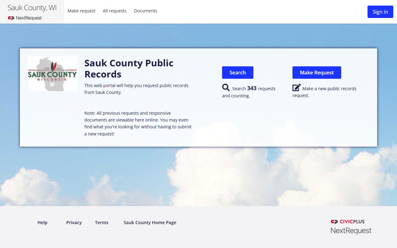 Sauk County Background Check at the Public Records Portal