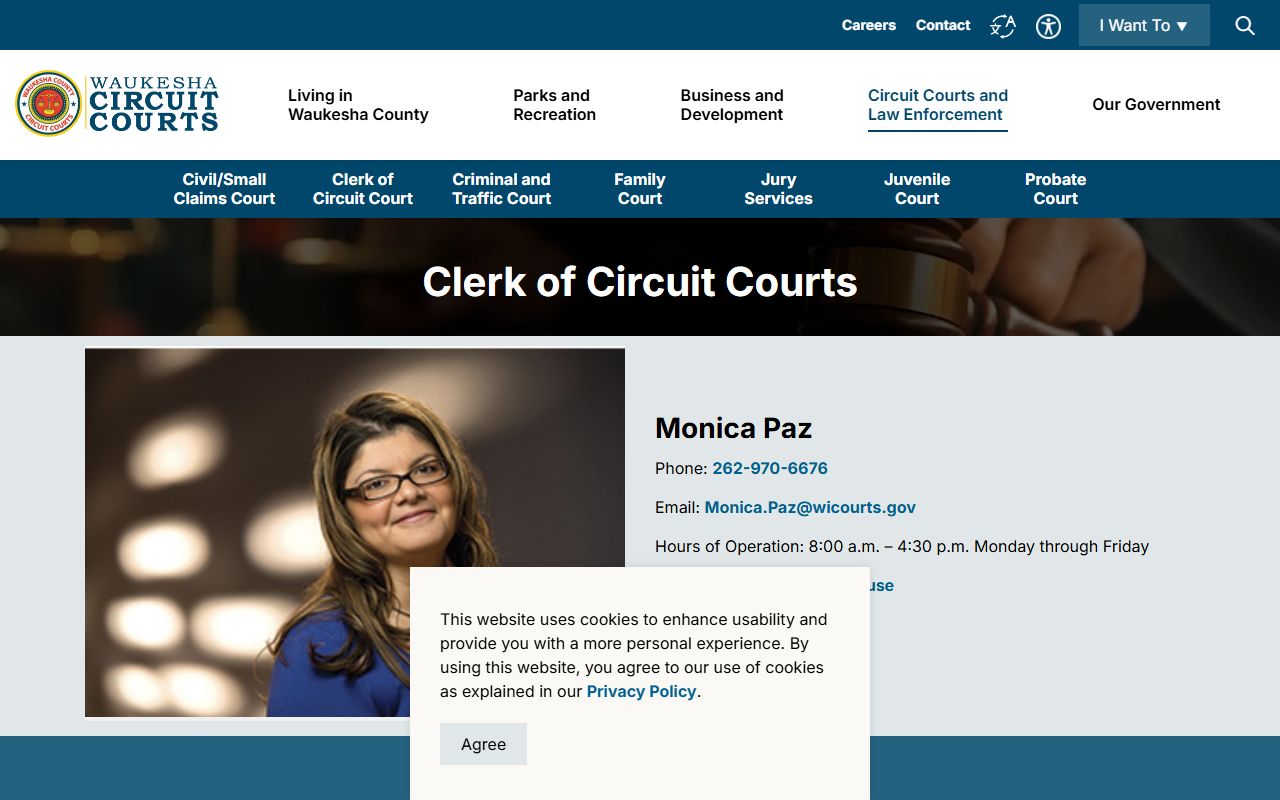 Waukesha County Background Check at the Clerk of Circuit Court