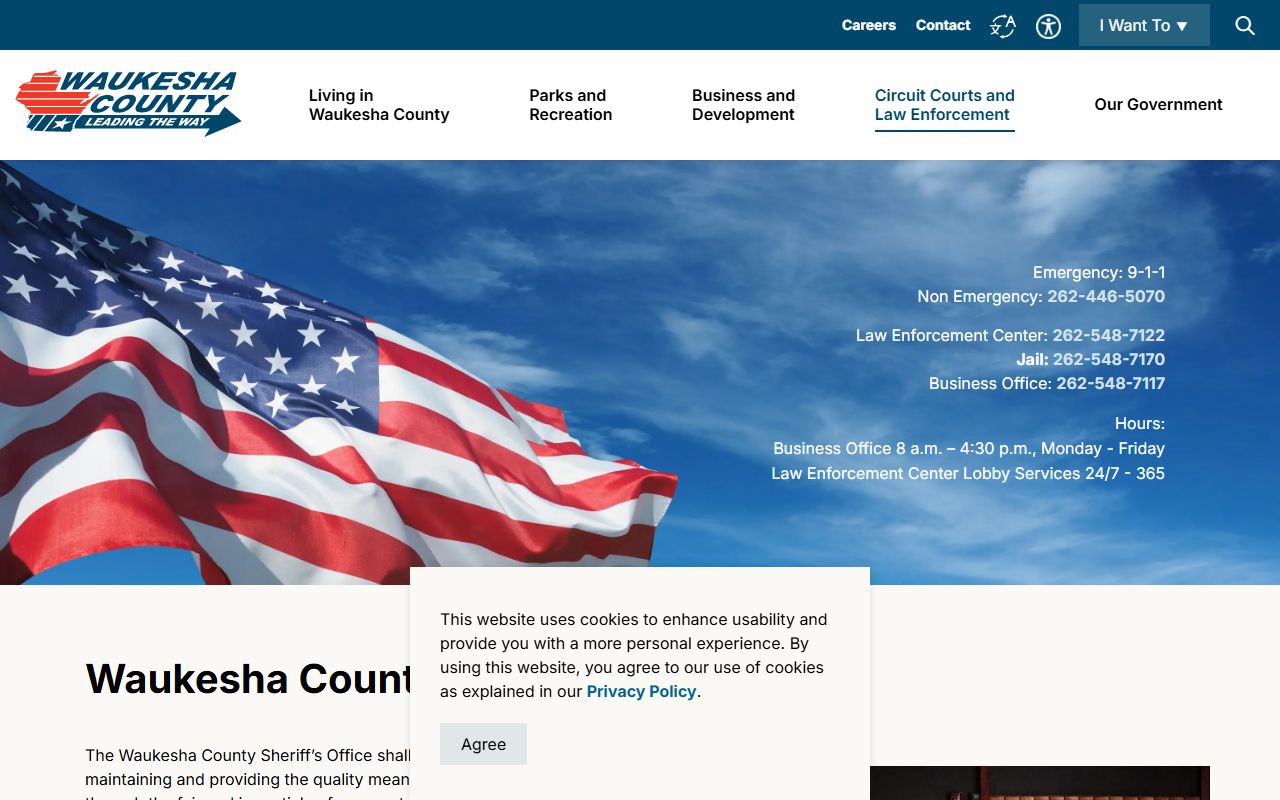 Waukesha County Background Check at the Sheriff's Department